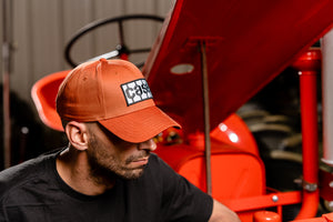 Case Tire Tread Logo Hat, Burnt Orange