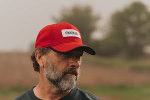 CaseIH Logo Hat, Red with Black Accents