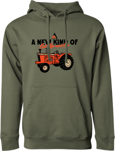 Allis Chalmers Hoodie, D-21, Get Up and Go, Green