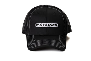 Steiger Logo Hat, Black Mesh
