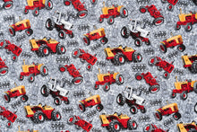 Load image into Gallery viewer, Case Tractor Crib Sheet, Gray