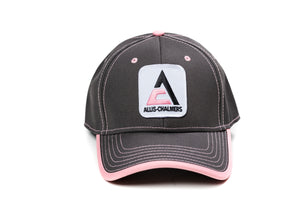 Ladies' Allis Chalmers Logo Hat, Gray and Pink