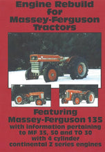 Load image into Gallery viewer, Massey Ferguson 135, 35 Continental Engine Rebuild