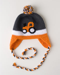 Orange Tractor Kids' Winter Hat