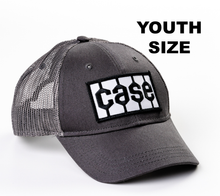 Load image into Gallery viewer, Case Tire Tread Logo Hat, Gray Mesh, Youth Size