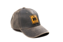Load image into Gallery viewer, IH Leather Emblem Hat, Oil Distressed