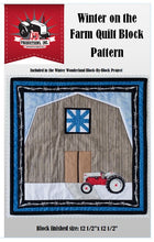 Load image into Gallery viewer, Winter on the Farm Quilt Block Pattern