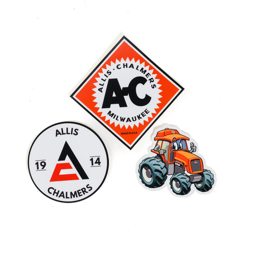 Set of three Allis Chalmers Stickers