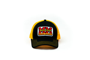 Minneapolis Moline Hat, black with gold mesh