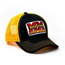 Load image into Gallery viewer, Minneapolis Moline Hat, black with gold mesh