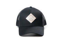 Load image into Gallery viewer, Allis Chalmers Hat, Liquid Metal Vintage Logo, Black Mesh