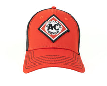 Load image into Gallery viewer, Vintage AC Hat, Orange/Black Mesh