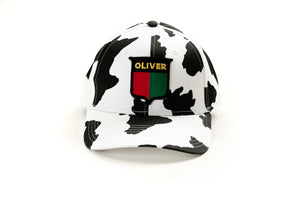 Vintage Oliver Logo Hat, Cow Print