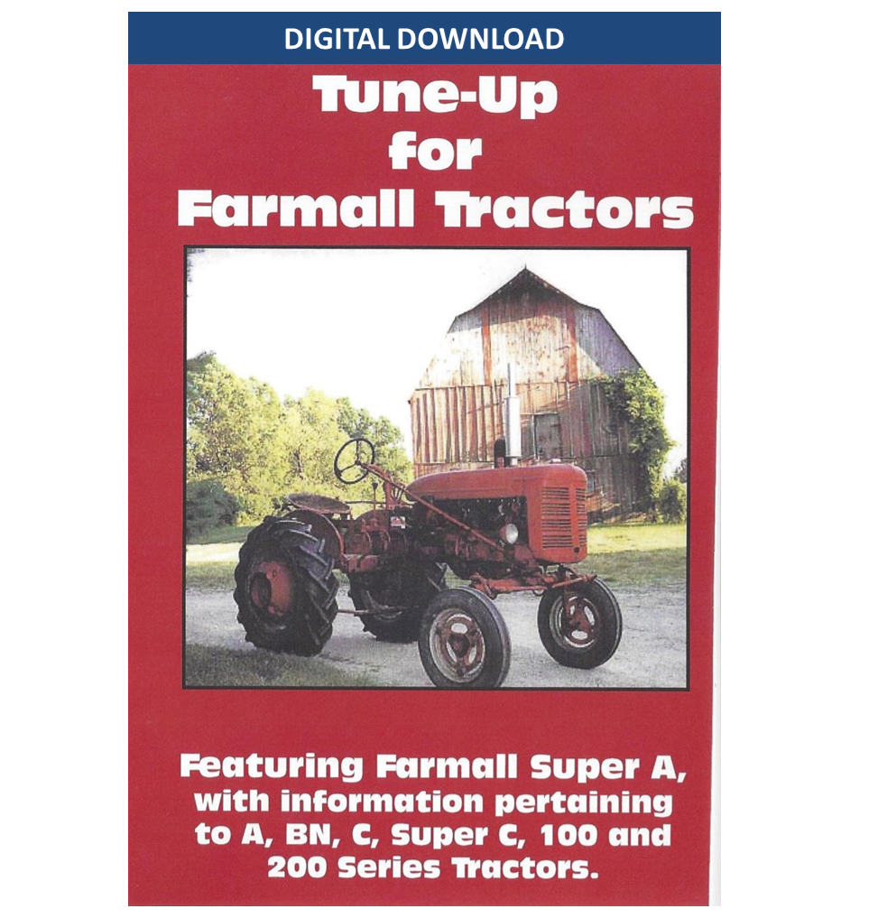 Farmall A, C, Super A, Super C Tune Up Digital Download