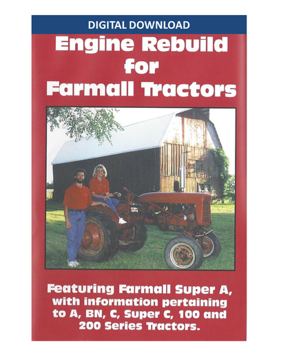 Farmall A, C, Super A, Super C Engine Rebuild Digital Download