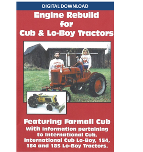Farmall Cub Engine Rebuild, Digital Download