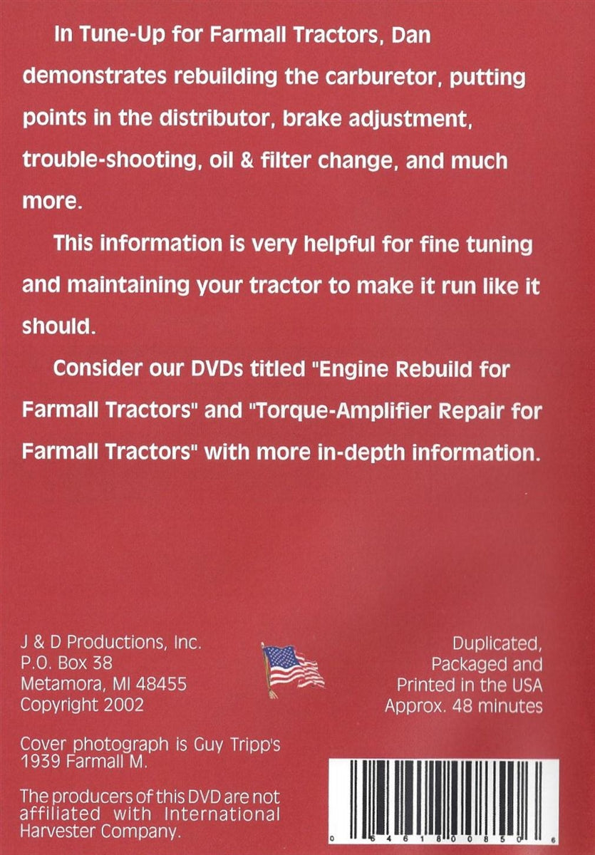 Farmall M, H, Super M, Super H Tune Up