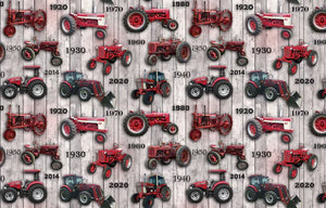 Farmall IH Tractor Fabric, Farmall History, Whitewash