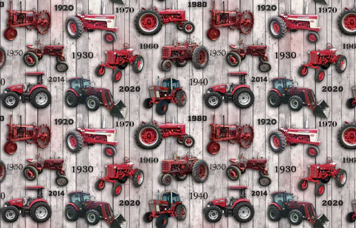 Farmall IH Tractor Fabric, Farmall History, Whitewash