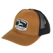 John Deere Hat, Quality Farm Equipment Logo, Brown Front/Black Mesh