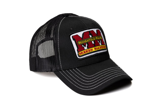 Minneapolis Moline Hat, Black Mesh