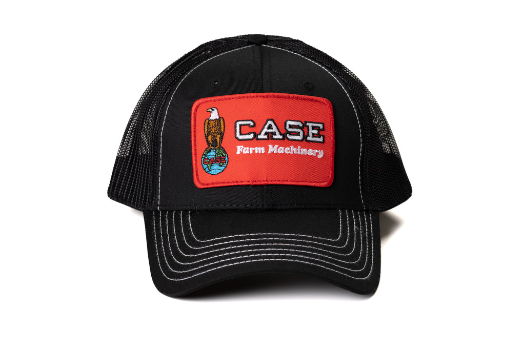 Case Eagle Logo Hat, Black Mesh