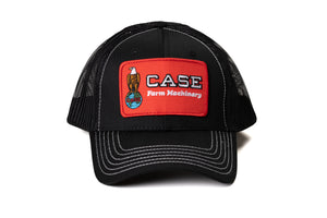 Case Eagle Logo Hat, Black Mesh