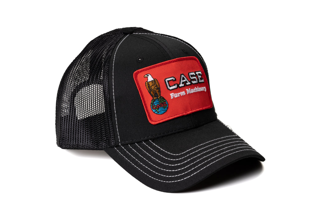 Case Eagle Logo Hat, Black Mesh