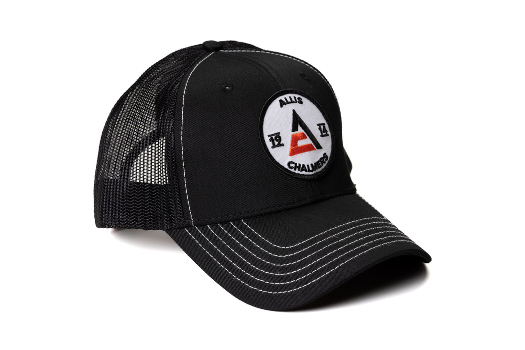 Allis Chalmers Hat, 1914 Logo, Black Mesh
