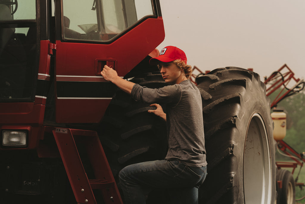 IH Hat, solid red