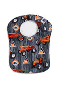 Allis Chalmers Tractor Baby Bib, Dark Gray