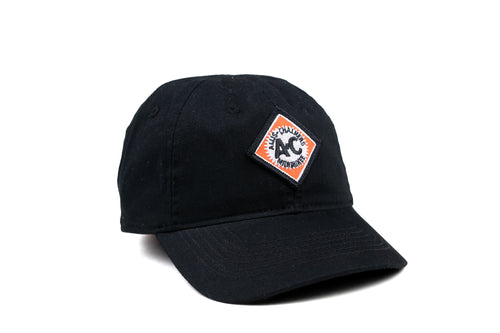 Toddler-Size Vintage Allis Chalmers Logo Hat, Solid Black