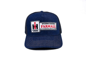 Farmall IH Logo Hat, Denim Mesh