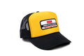Minneapolis Moline Hat, World's Finest Tractors Logo, Gold/Black Foam Trucker Hat