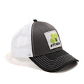 Steiger Logo Hat, Gray with Black Brim and White Mesh Back