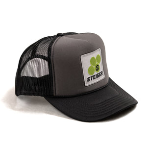 Steiger Logo Hat, Gray/Black Foam Trucker