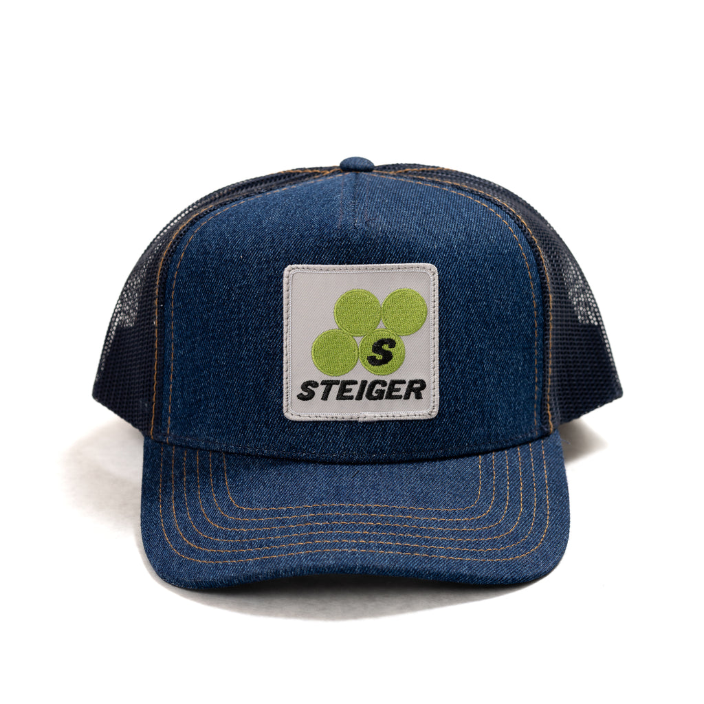 Steiger Logo Hat, Denim Mesh