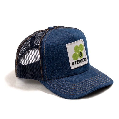 Steiger Logo Hat, Denim Mesh