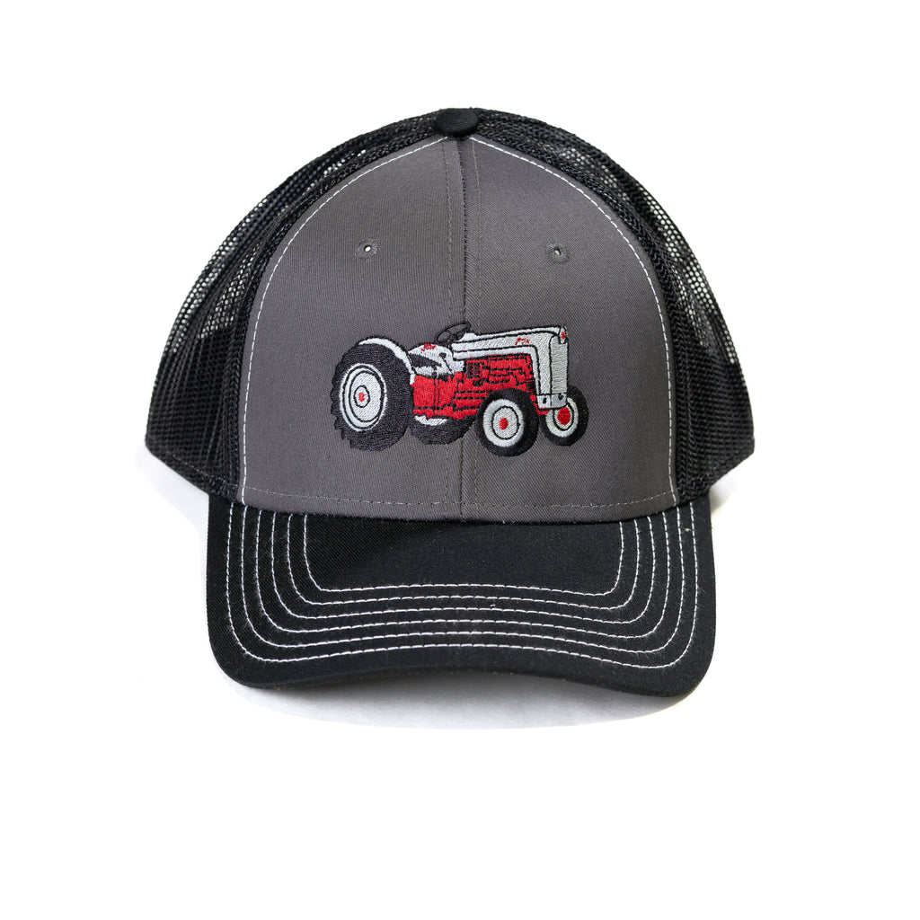 Ford Tractor Hat, Gray with Black Mesh Back