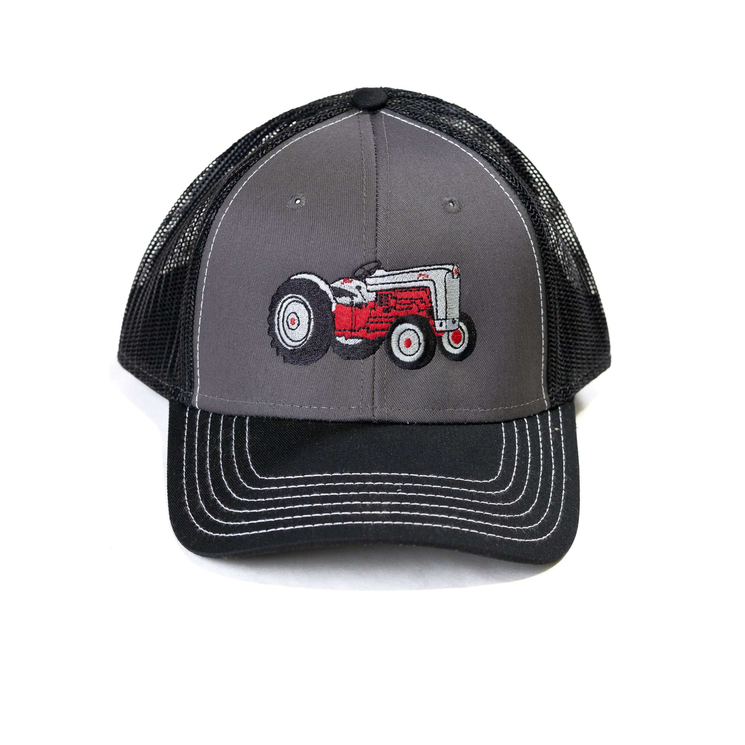 Ford Tractor Hat, Gray with Black Mesh Back