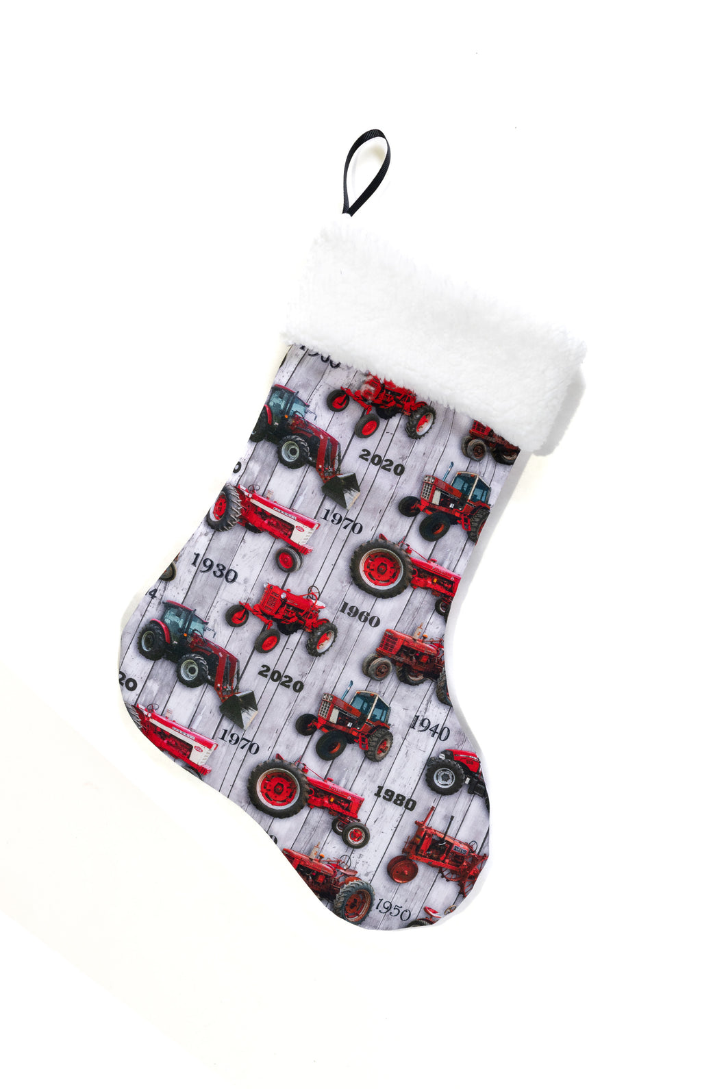 Farmall IH Tractor Christmas Stocking, Whitewash History