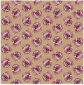 Farmall IH Tractor Fabric, Farmall Tractor Icons on Tan