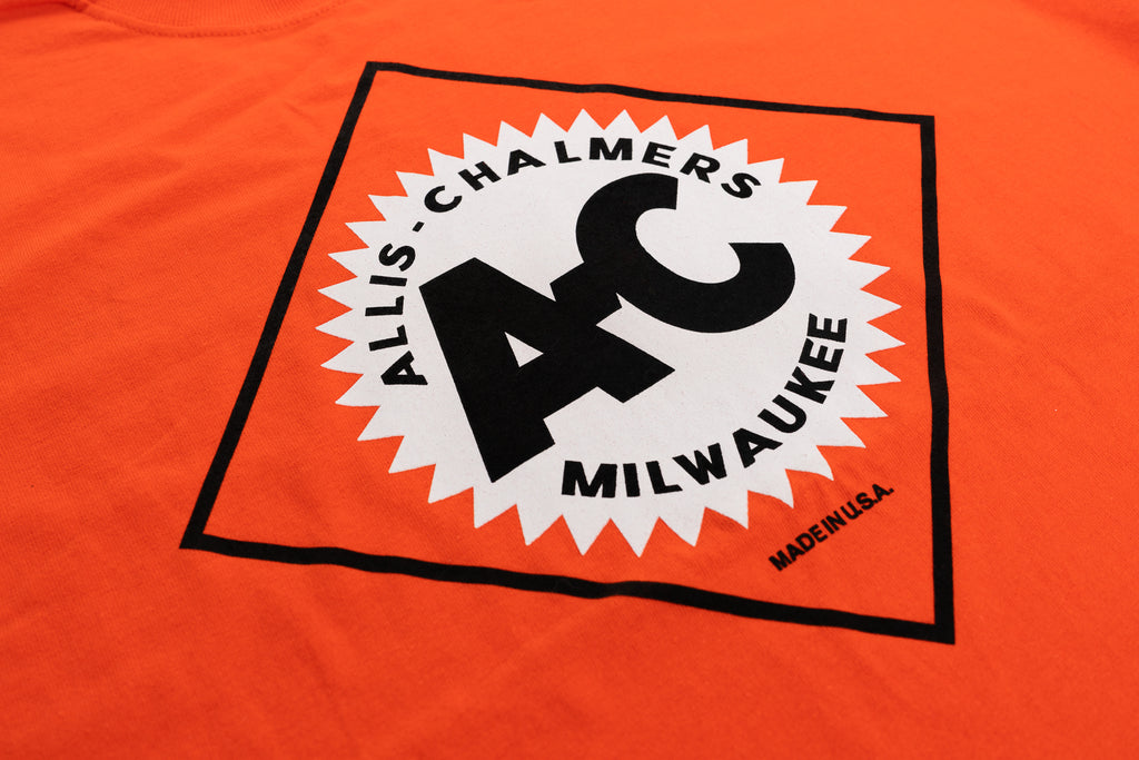 Allis Chalmers T-Shirt, Orange, Vintage AC Logo