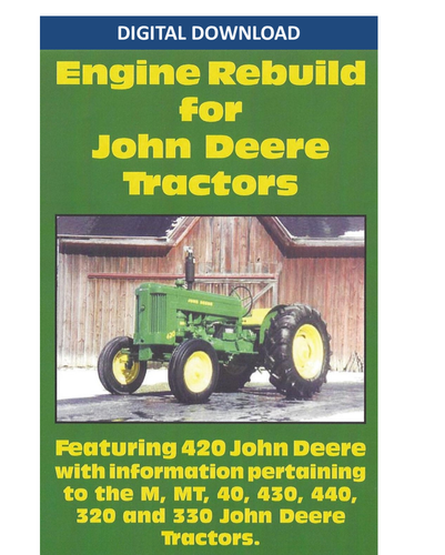 John Deere 420 Engine Rebuild Digital Download
