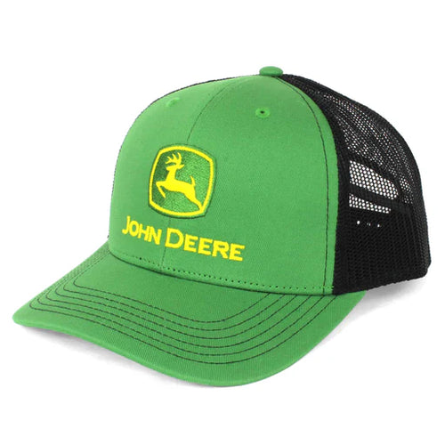 John Deere Hat, Green with Black Mesh Back