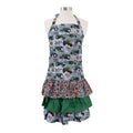 Ladies' Oliver Tractor Apron with Ruffles, Gray