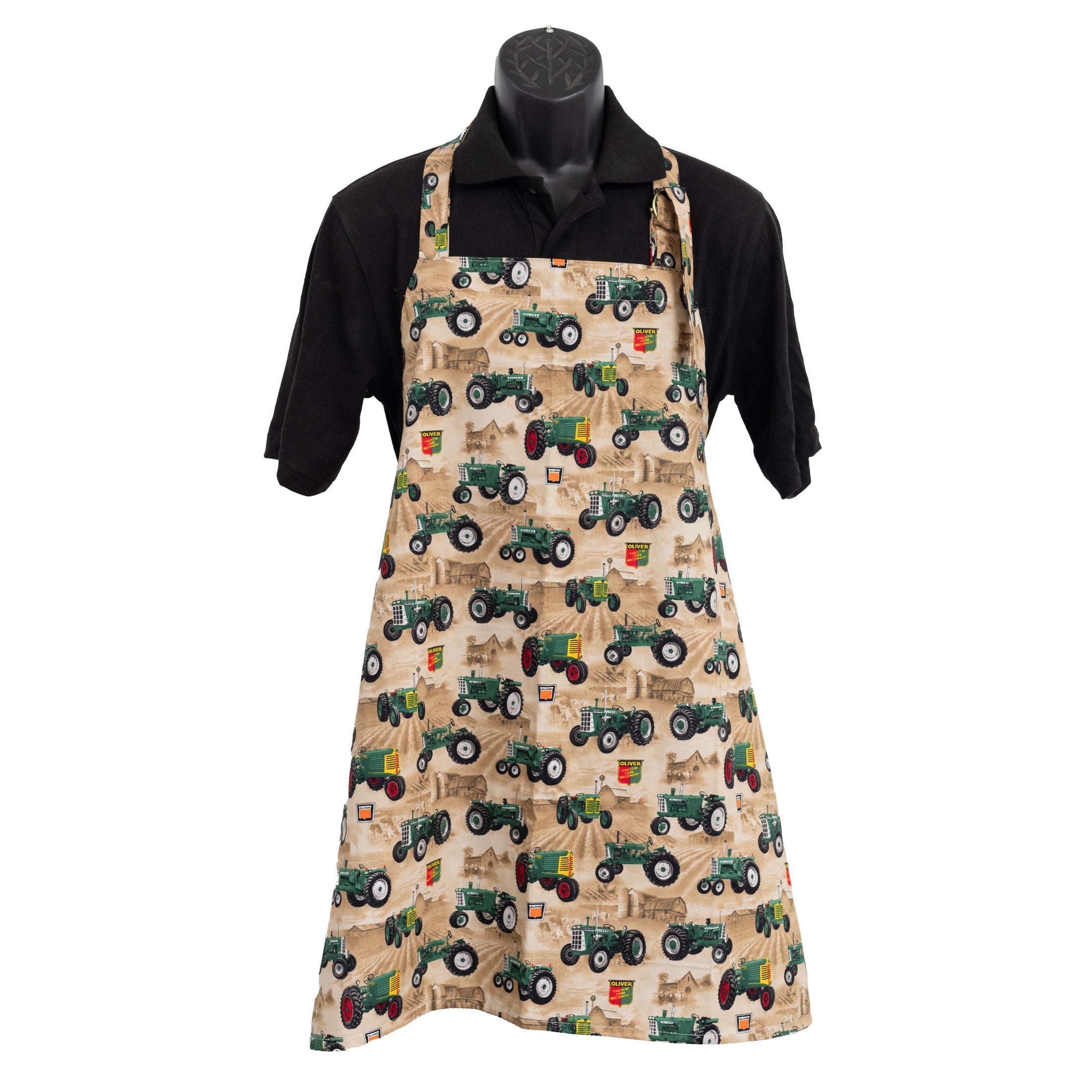 Oliver Tractor and Logo Apron, Tan
