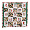 Oliver Tractor Baby Quilt, Tan