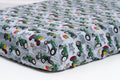 Oliver Tractor and Logo Crib Sheet, Gray