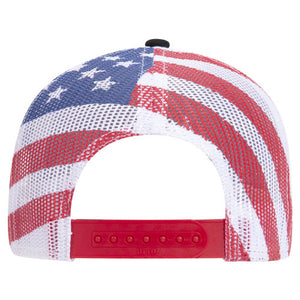 International Harvester IH Logo Hat, Camo and Flag Mesh